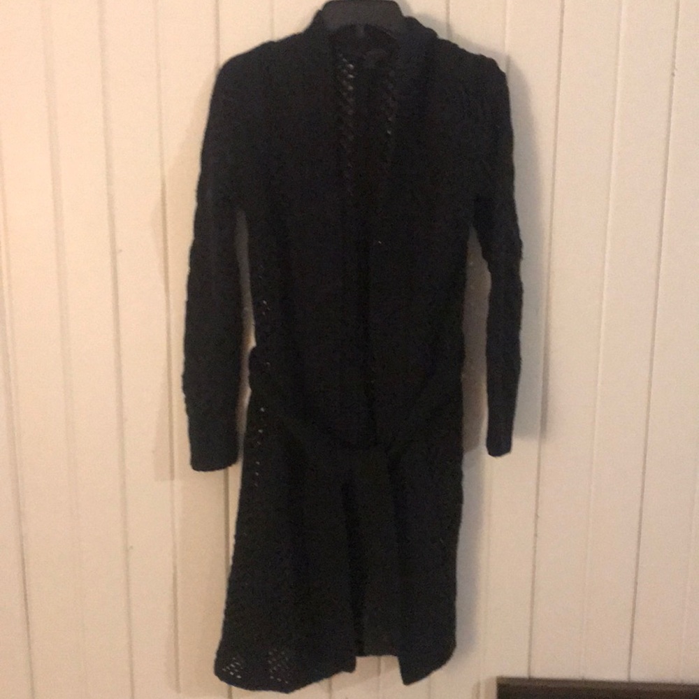 Black long sweater